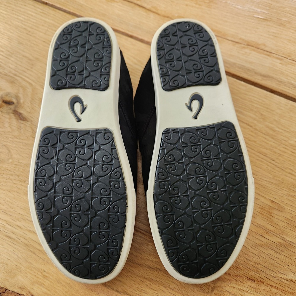 OluKai Womens Pehuea Pa'i Slip On Shoes Black Camo Print Comfort Casual Size 9.5 - Picture 10 of 10